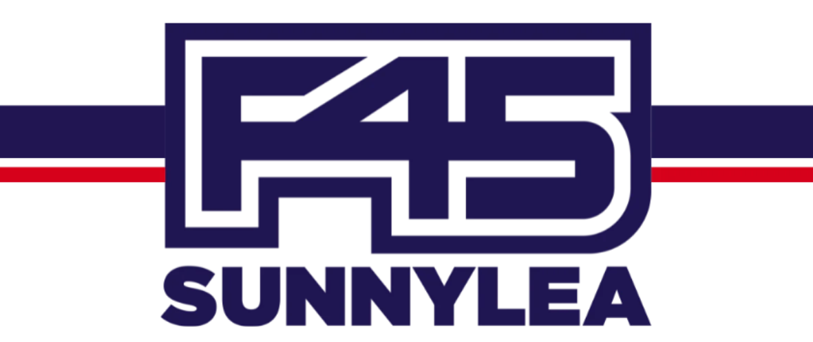 f45 sunnylea logo with stripes
